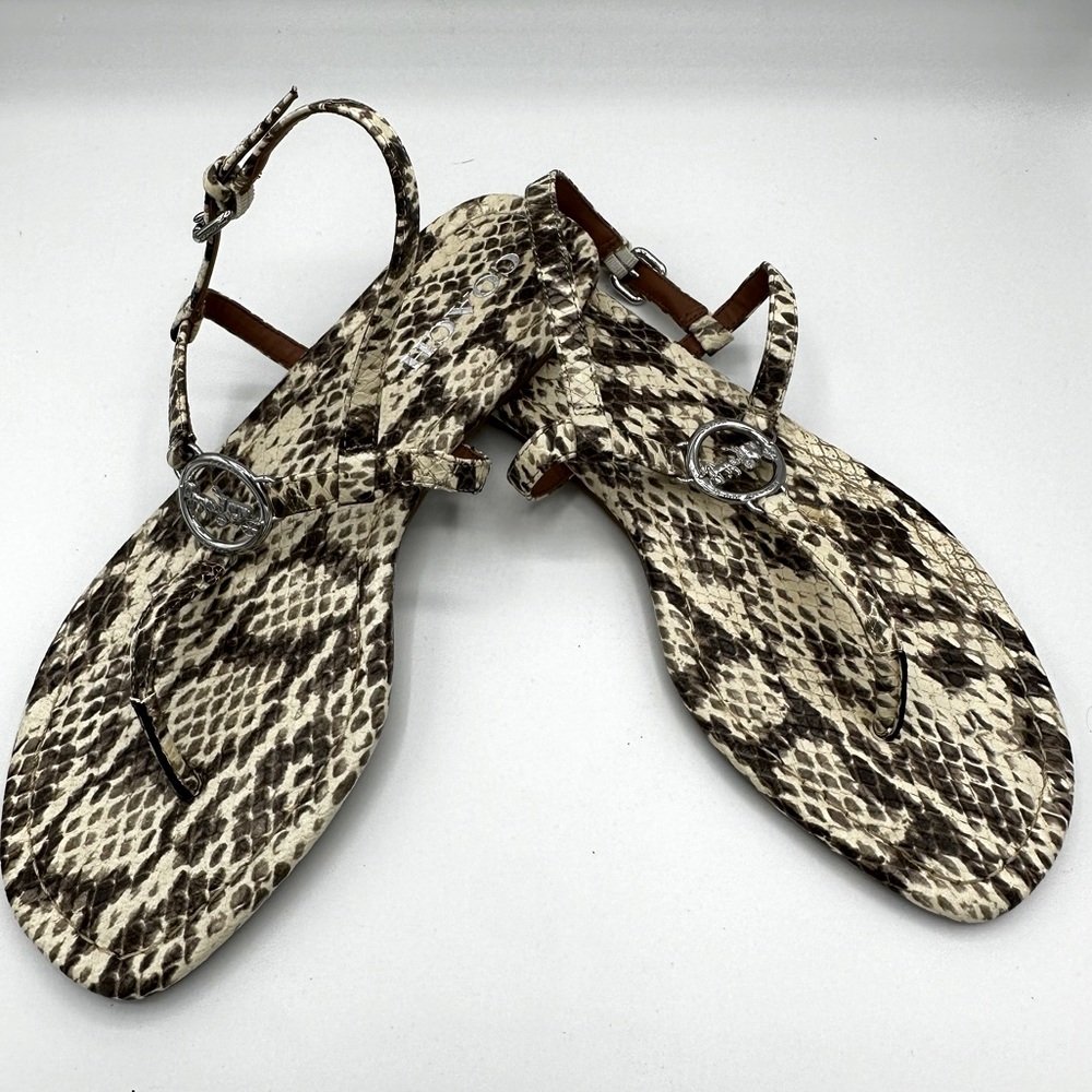 Coach thong sandals, size 9.5, pre-loved in excellent condition